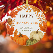 Happy thanksgiving pumpor faller blad