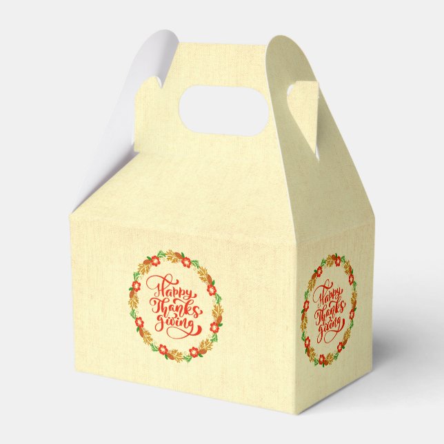 Happy thanksgiving Red Guld Wandeans Presentaskar (Framsidan Sidan)