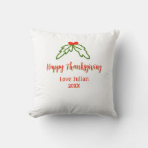 Happy thanksgiving röd grönt löv körsbär namn ye