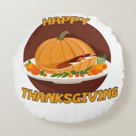 happy thanksgiving rund kudde