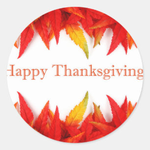 Happy thanksgiving! runt klistermärke