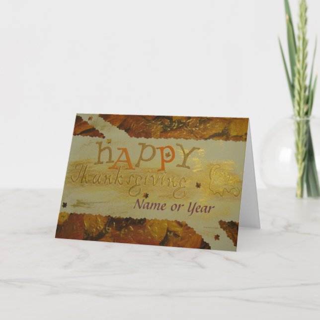Happy thanksgiving - Scrapbook - säsongkort Helgkort (Framsida)
