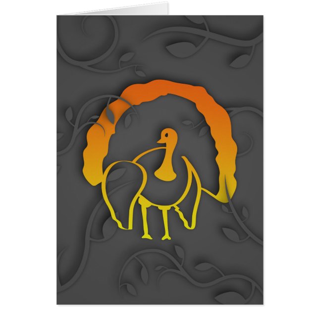 Happy thanksgiving Shadow Turkiet OBS Kort (Framsidan)