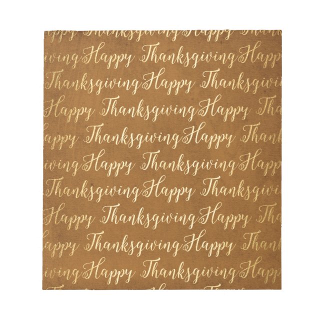 Happy thanksgiving-skript anteckningsblock (Framsida)