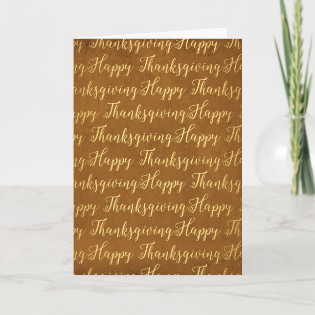 Happy thanksgiving-skript helgkort (Framsida)