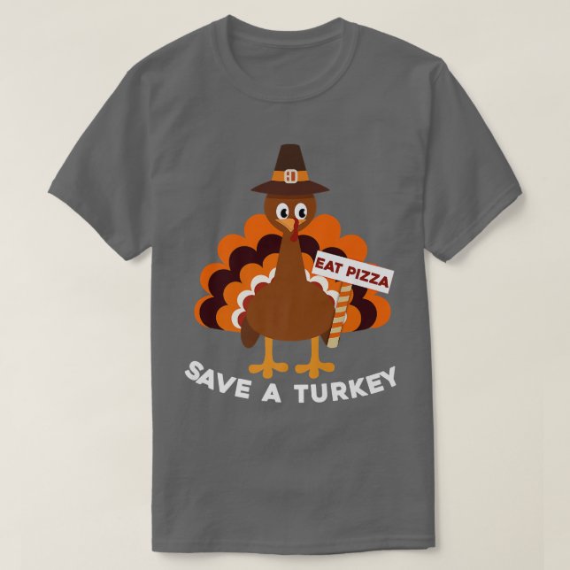 Happy thanksgiving Spara Turkiet Lag Sarkastic Eat T Shirt (Design framsida)