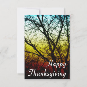 Happy thanksgiving (spöket träd) inbjudningar