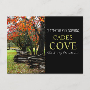 Happy thanksgiving - stängslerrad - höststolsduva helg vykort