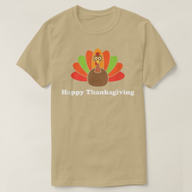 Happy thanksgiving T Roligt Helgdag Tee (Design framsida)