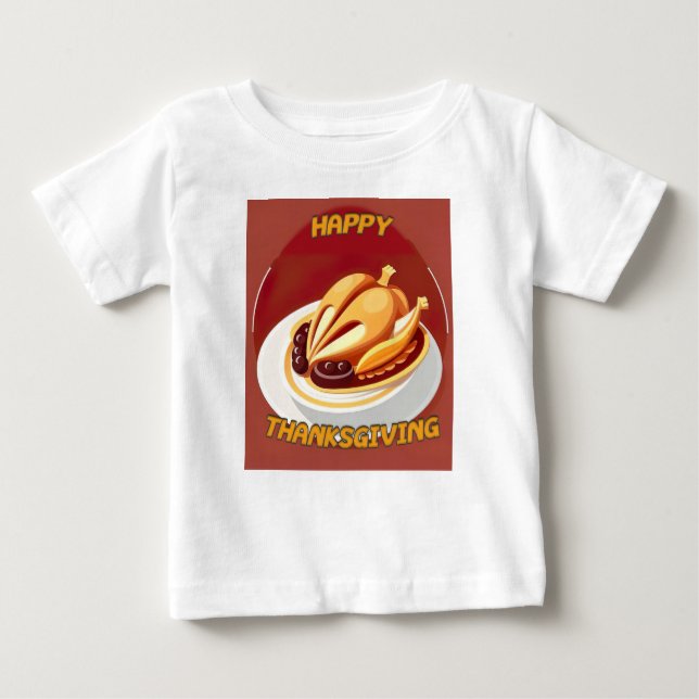 happy thanksgiving t shirt (Framsida)