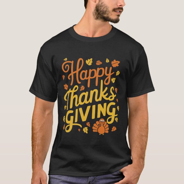 Happy thanksgiving t shirt (Framsida)