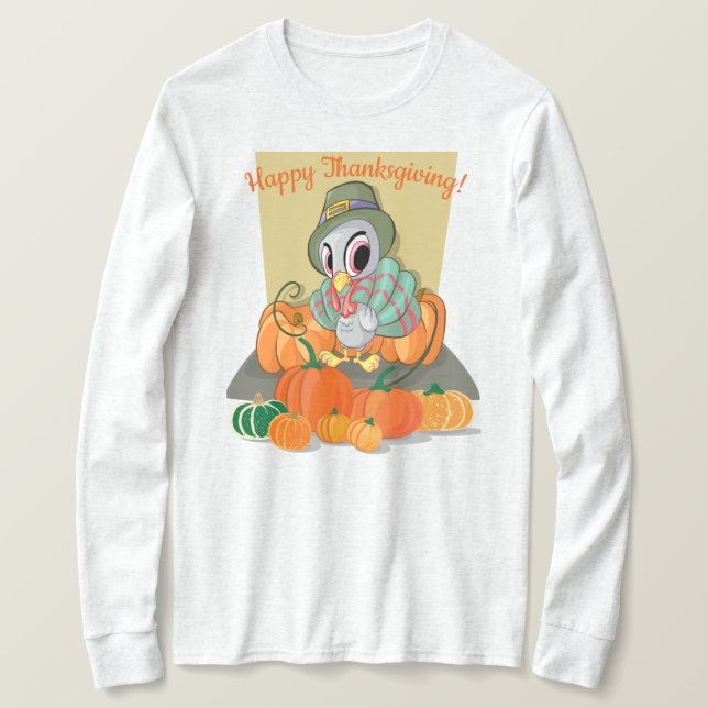 Happy thanksgiving t shirt (Design framsida)