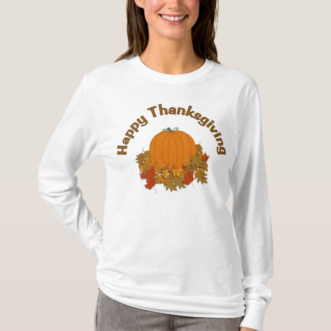 Happy thanksgiving t shirt (Framsida)