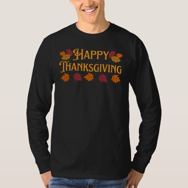 Happy thanksgiving T-Shirt (Framsida)