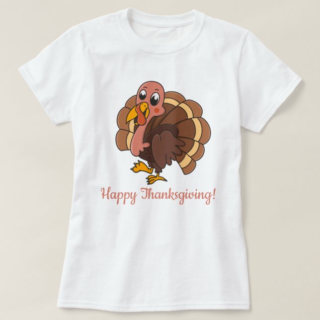 Happy thanksgiving T-Shirt (Design framsida)