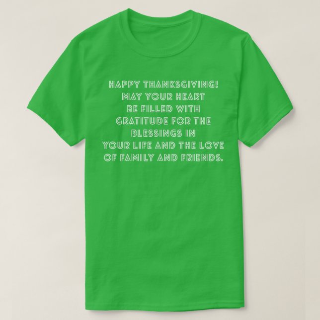 Happy thanksgiving t shirt (Design framsida)
