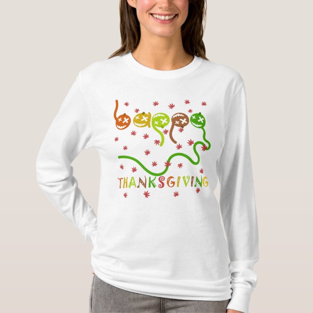 Happy thanksgiving t shirt (Framsida)