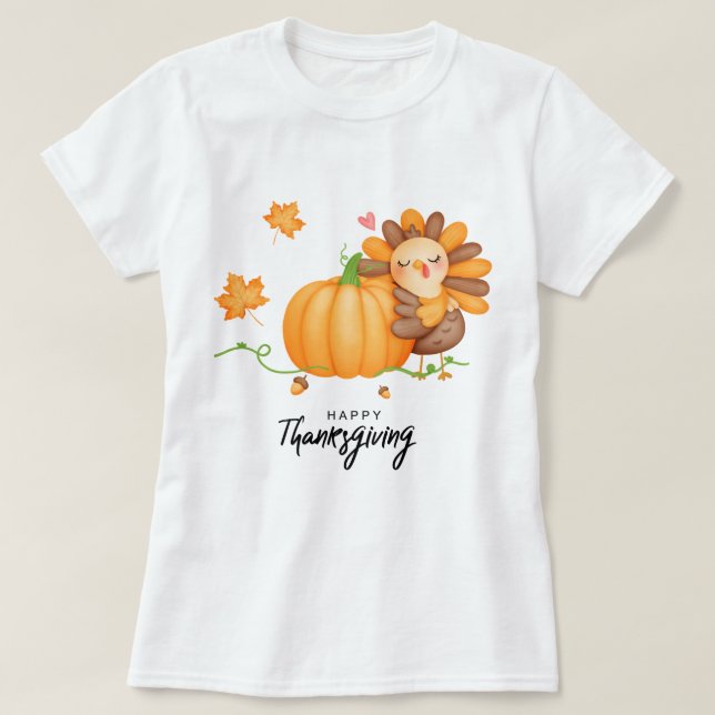 Happy thanksgiving T-Shirt (Design framsida)