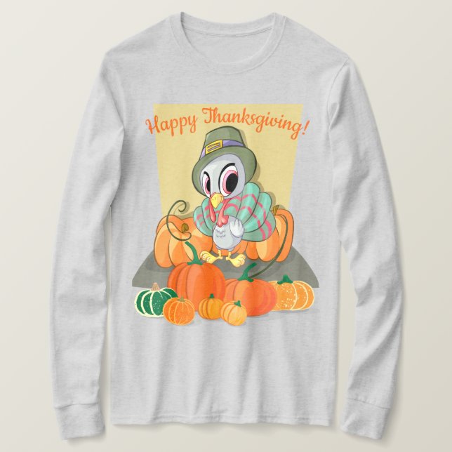 Happy thanksgiving t shirt (Design framsida)
