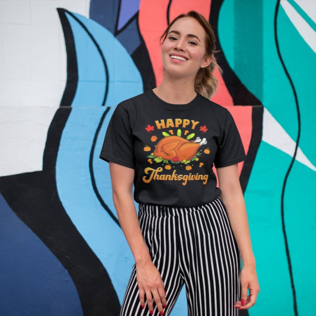 Happy thanksgiving t shirt (Skapare uppladdad)