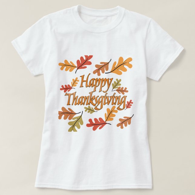 Happy thanksgiving t-shirt (Design framsida)