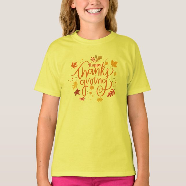 Happy thanksgiving t shirt (Framsida)