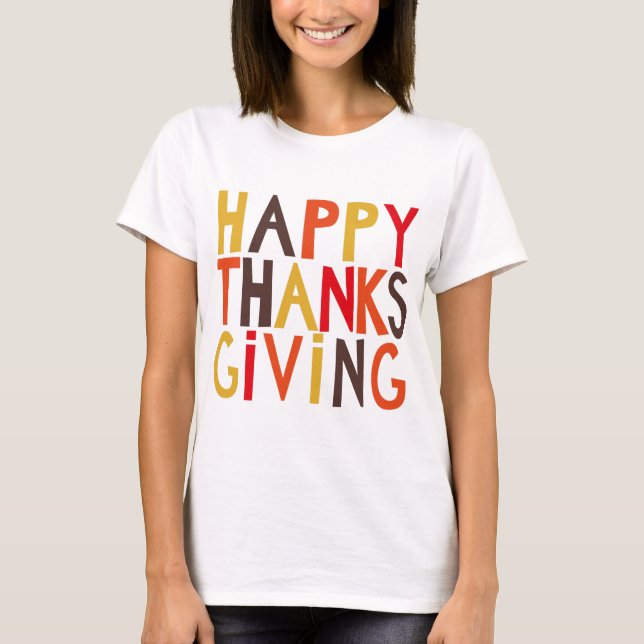 Happy thanksgiving! T-shirt för kvinnor (Framsida)