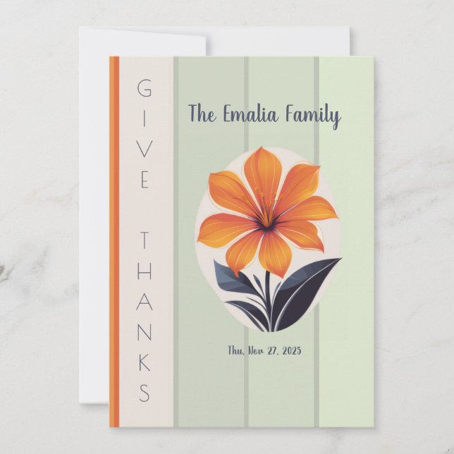 Happy thanksgiving tack kort (Framsida)