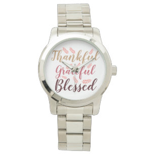 happy thanksgiving tacksamt, tacksamt, välsignat armbandsur