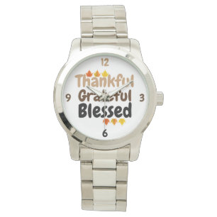 happy thanksgiving tacksamt, tacksamt, välsignat armbandsur