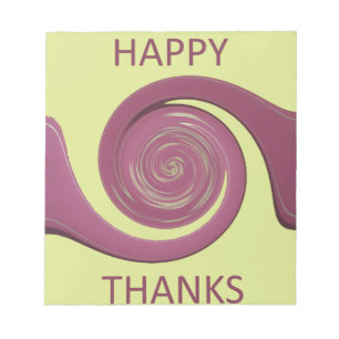 Happy thanksgiving-textkonsdesign. anteckningsblock