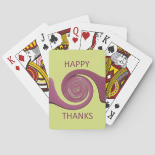 Happy thanksgiving-textkonsdesign. kortlek