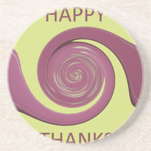 Happy thanksgiving-textkonsdesign. underlägg sandsten