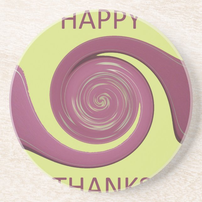 Happy thanksgiving-textkonsdesign. underlägg sandsten (Framsidan)