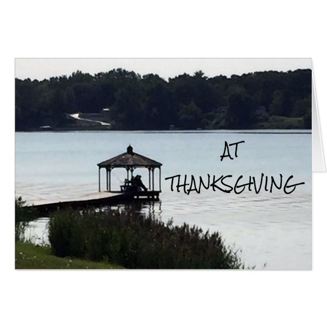 **HAPPY THANKSGIVING** TILL **KÄRLEK I MITT LIV** HÄLSNINGSKORT (Framsidan Horizontal)