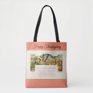 Happy thanksgiving-tobag tygkasse