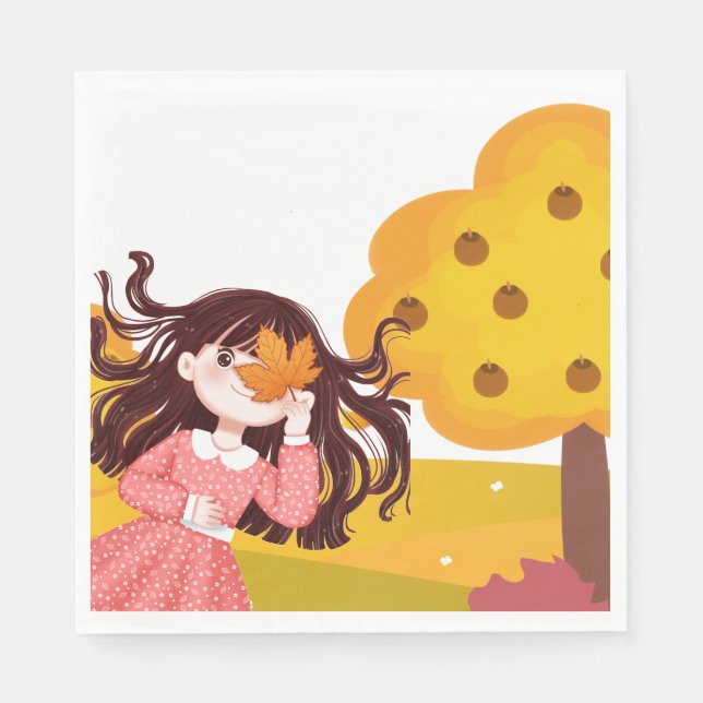 Happy thanksgiving-torget pappersservett (Framsidan)