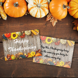happy thanksgiving, traditionellt helgdag anteckningskort