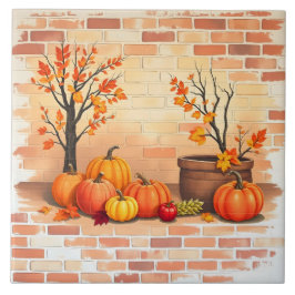 Happy thanksgiving Trendig Bevackert Fall Kakelplatta