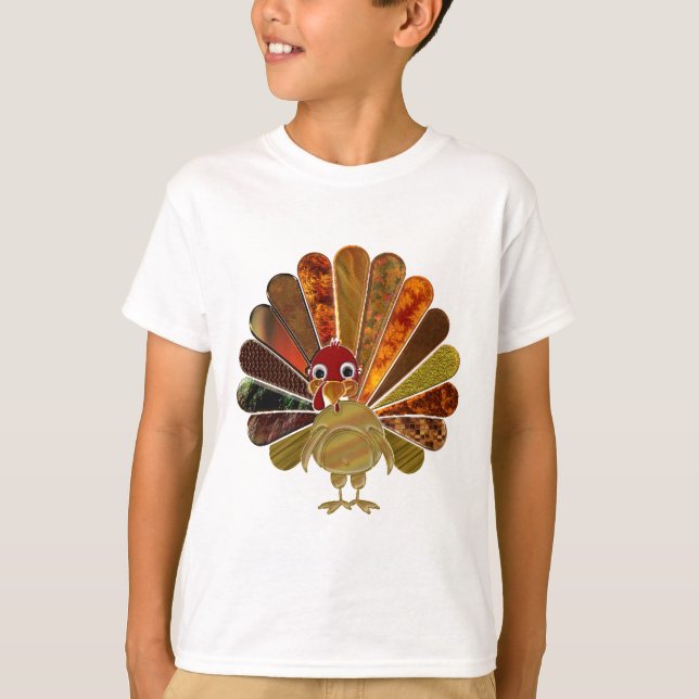 Happy thanksgiving Turkiet - Barns T-Shirt (Framsida)