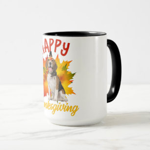Happy thanksgiving Turkiet Beagle Hund älskare Mugg
