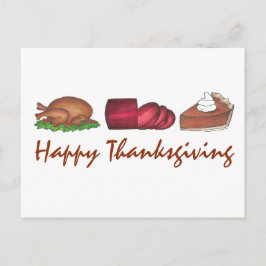 Happy thanksgiving Turkiet Cranberry Paj Helgdag Helg Vykort