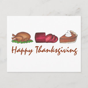 Happy thanksgiving Turkiet Cranberry Paj Helgdag Helg Vykort
