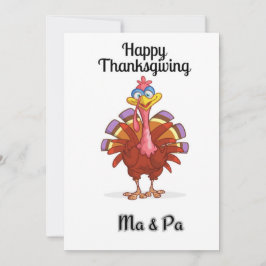 Happy thanksgiving, Turkiet-dagen Julkort