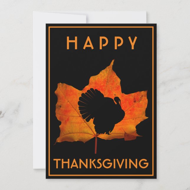 HAPPY THANKSGIVING TURKIET DINNER PARTY INBJUDNINGAR (Framsida)