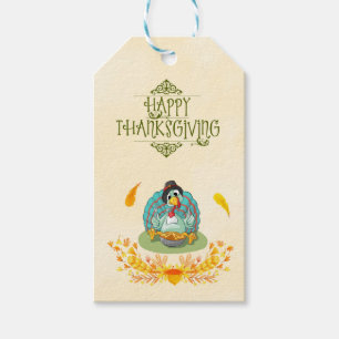 Happy thanksgiving Turkiet EEG Pumpkin Paj Presentetikett