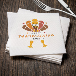 Happy thanksgiving Turkiet Fall Friendsgiving Part Pappersservett