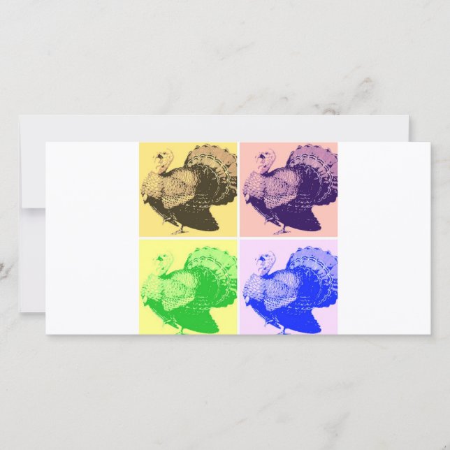 Happy thanksgiving Turkiet Julkort (Framsida)