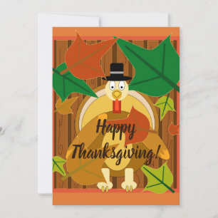 happy thanksgiving Turkiet Julkort