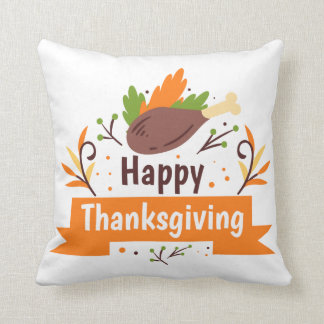 happy thanksgiving Turkiet Leg Dekorativ kudde